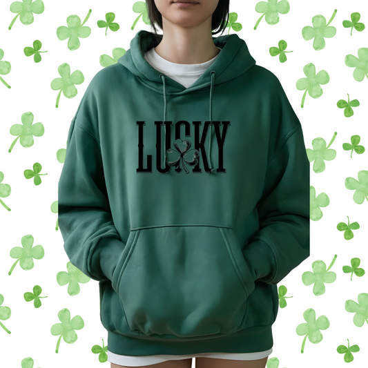 Hoodie St Patrick's Day Lucky Irish Shirt Hooded Sweatshirt