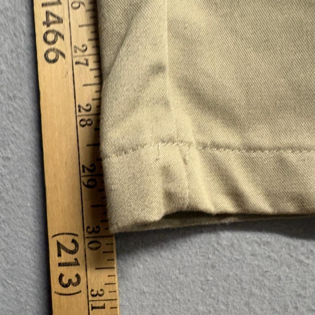 Dickies Slim Taper Chino Pants Mens 33x32 Khaki Beige Workwear WP830DS