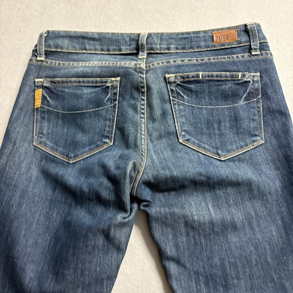 Paige Skyline Skinny Jeans Womens 28 Blue Denim Mid Rise Stretch