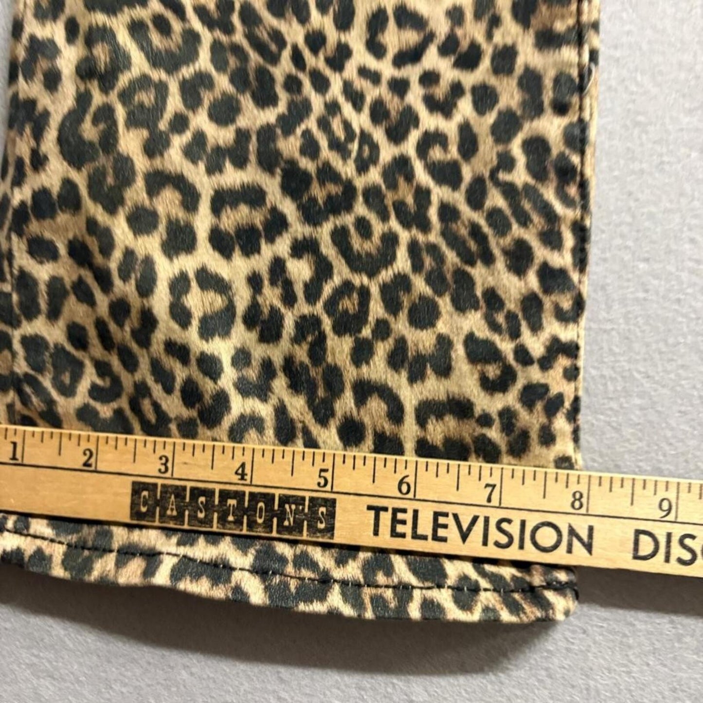 Joe's Jeans The Callie High Rise Cropped Boot Leopard Print Denim Pants Size 25