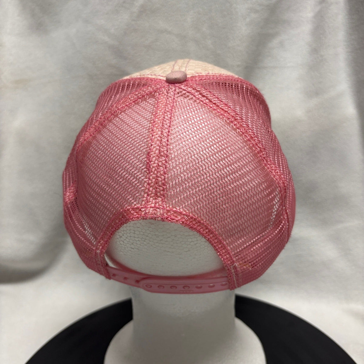 Breast Cancer Awareness Trucker Hat Pink Straw Woven Mesh Back Snapback OTTO - Photo 4