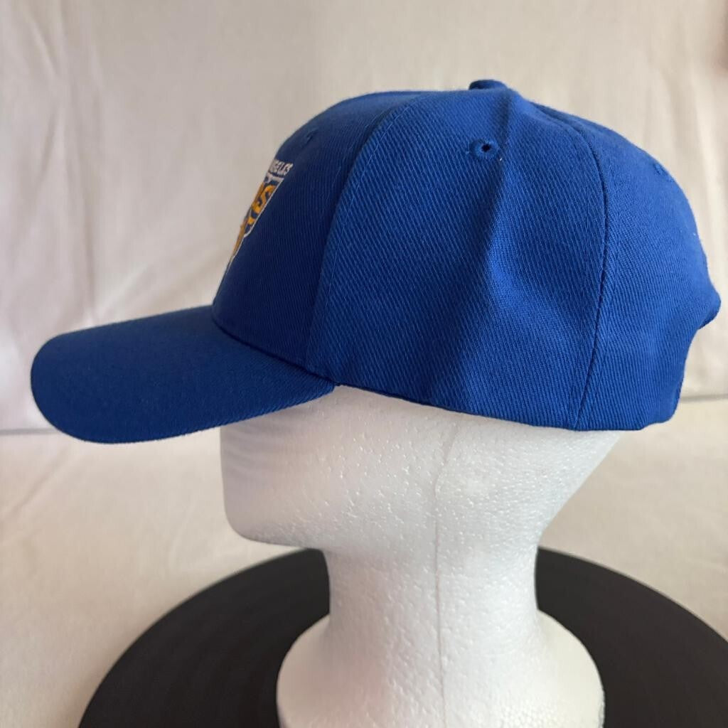 Los Angeles Rams Hat Cap Mens One Size Blue Polyester Adjustable Strapback