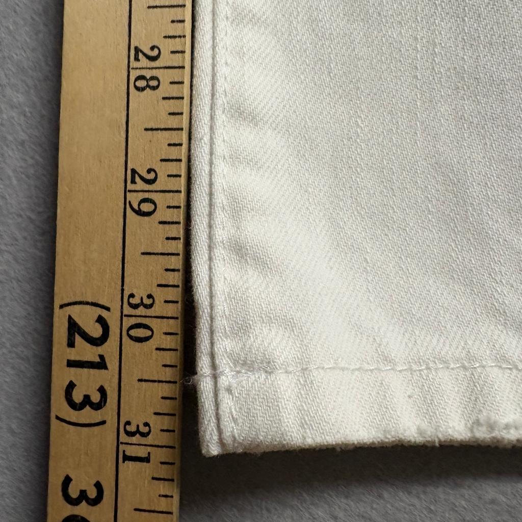 BlankNYC The Franklin Ribcage Wide Leg Jeans Womens 27 Off White Distressed