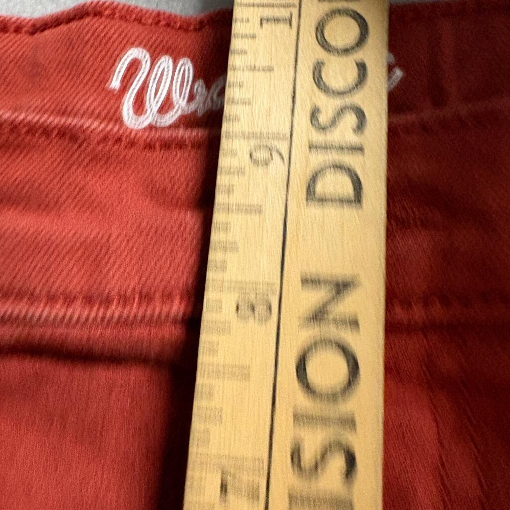 Wrangler Bootcut Jeans Girls Size 16 Regular Rust Orange Red Stretch Denim