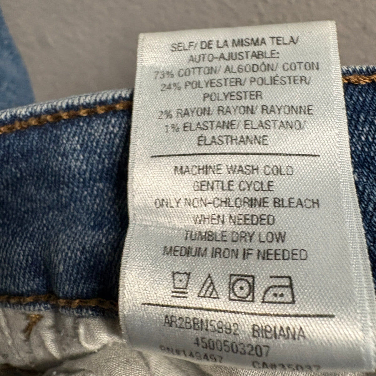 Joe's Jeans Bibiana High Rise Straight Leg Distressed Denim Blue Jeans Size 27