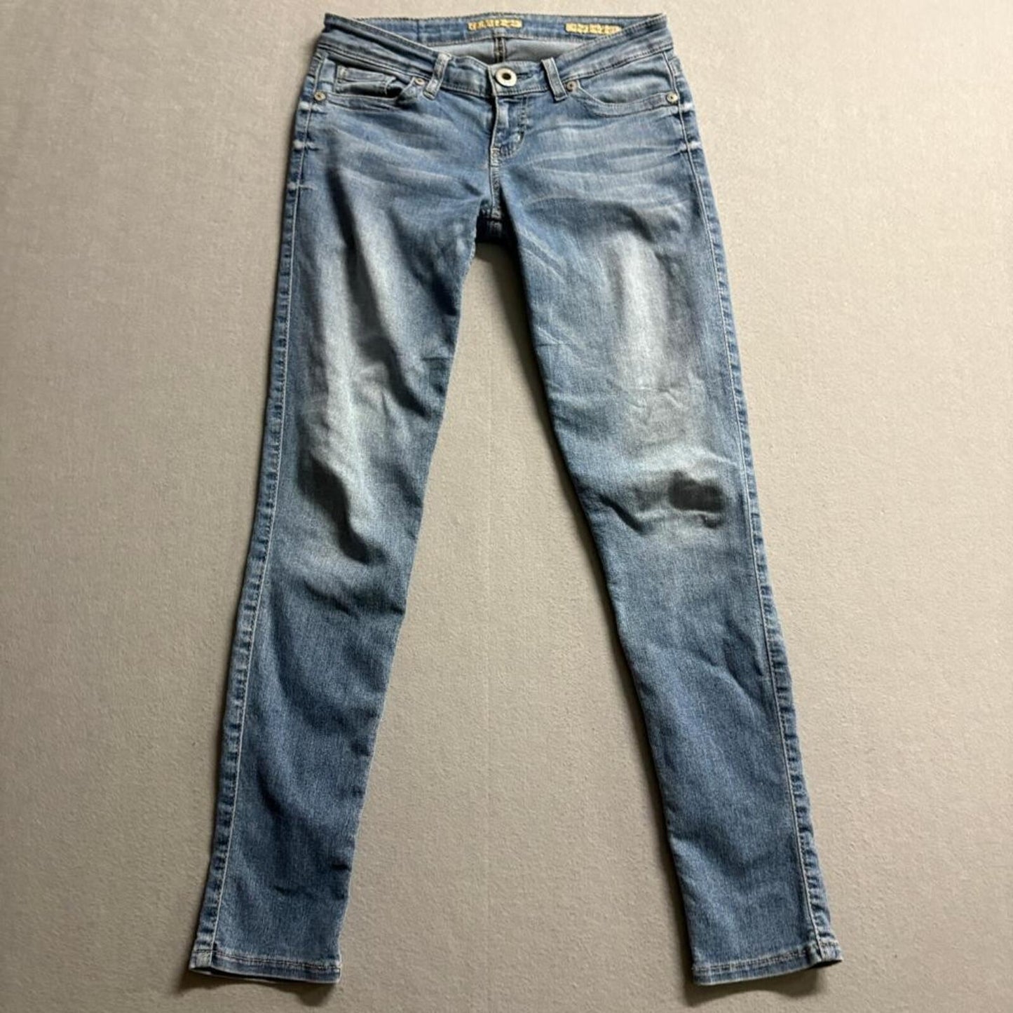Guess Power Ultra Skinny Jeans Womens 26 Blue Denim Low Rise Stretch fits 29x28