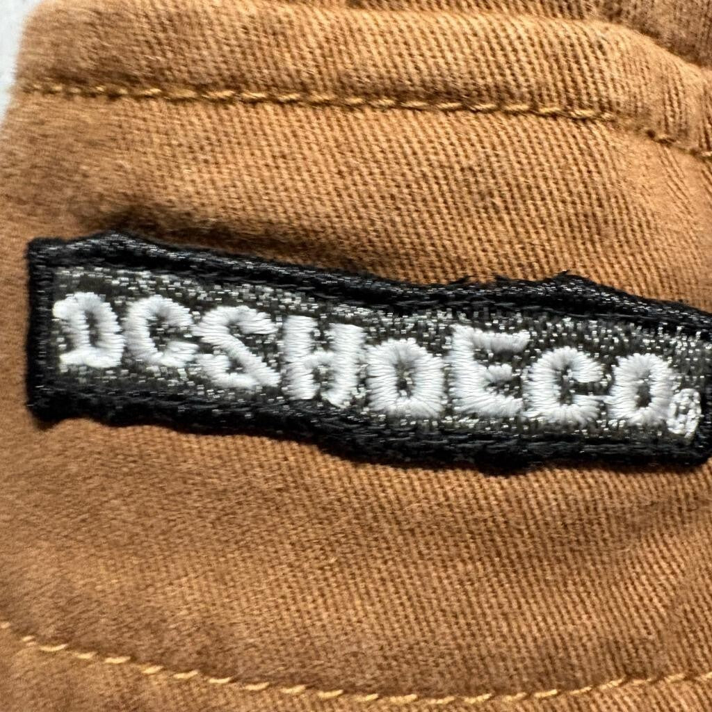 DC Shoes Co Mens Baggy Fit Cargo Pants Brown Skateboarding Chino Size 32x27