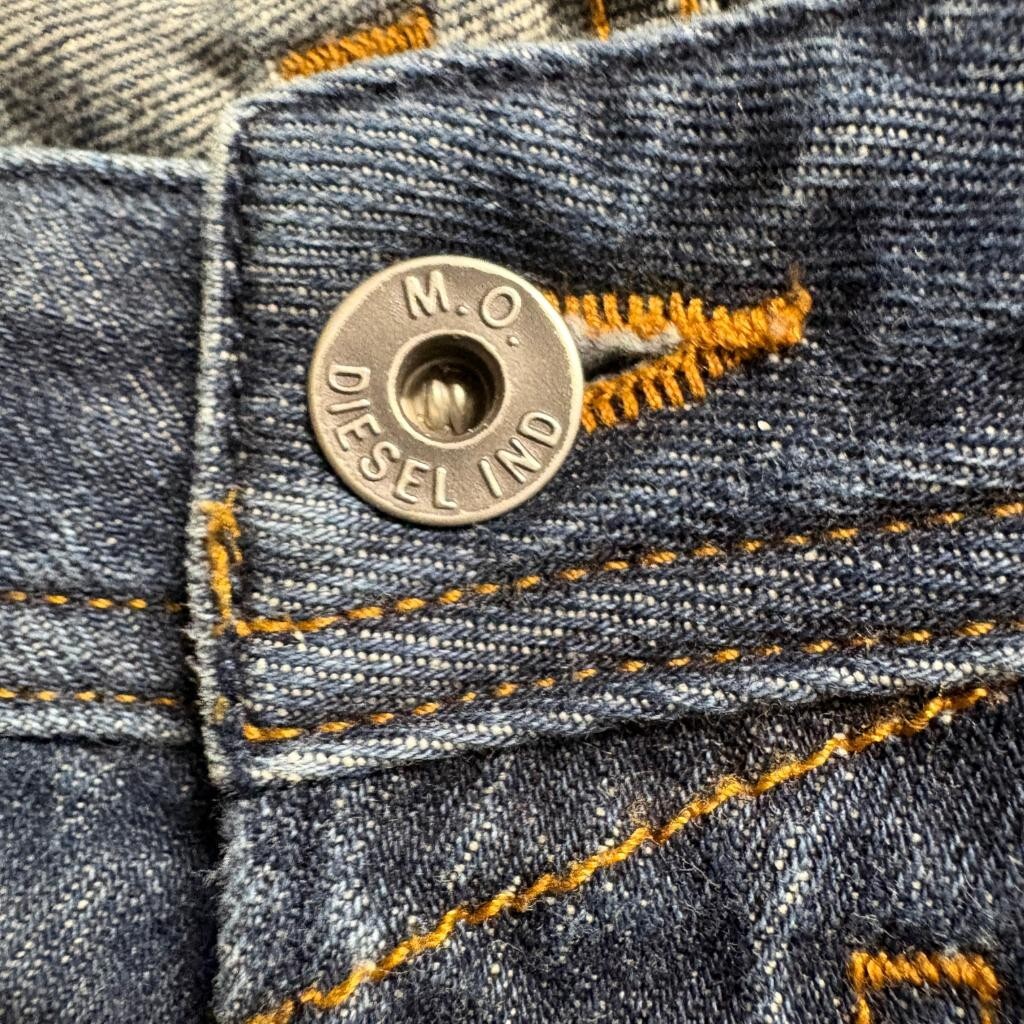 Diesel Safado Jeans Mens 34x32 Regular Slim Straight Wash 0RUs6 Blue Denim