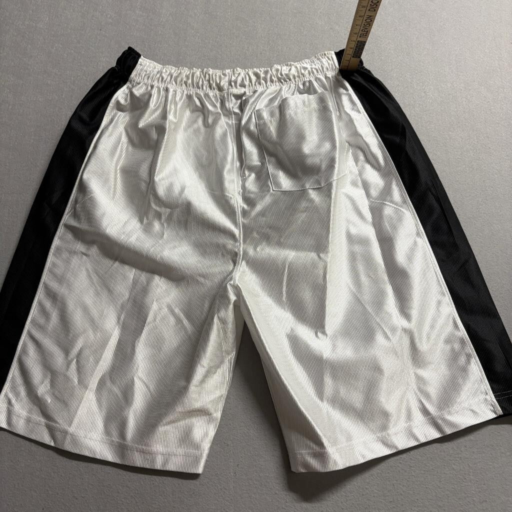 Vintage FUBU The Collection Baseball Jersey Shorts Hat 3 Piece Set Mens XL White