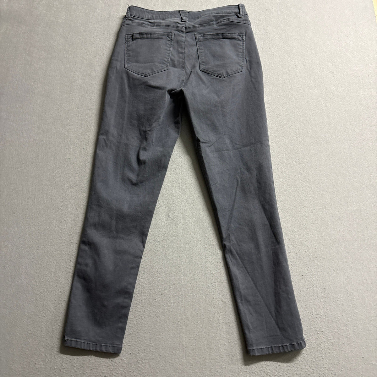 Wit & Wisdom Ab-solution Skinny Pants Womens Size 2 Gray Stretch Ankle Vent