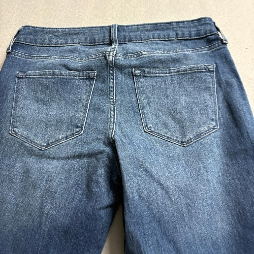 Old Navy Wow Boot-Cut Jeans Womens Size 10 Mid-Rise Blue Denim Stretch