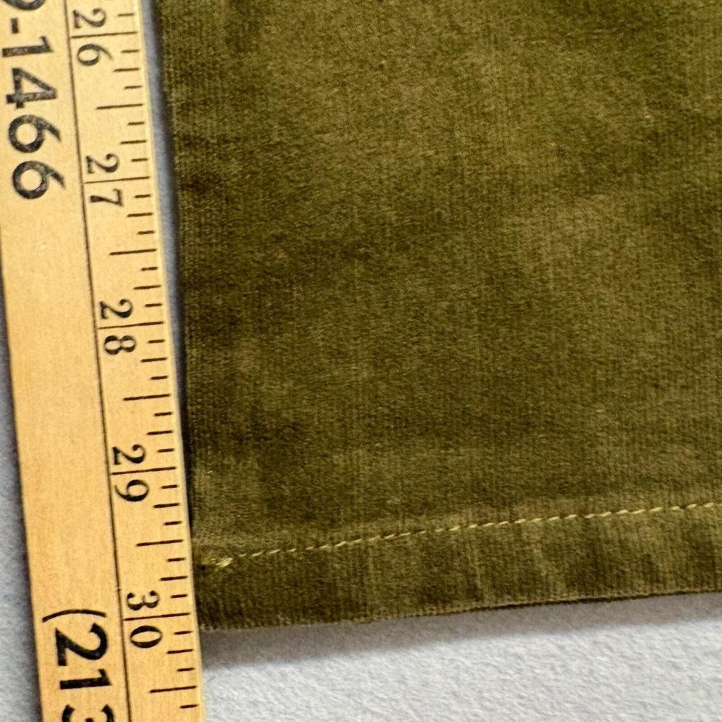 Gloria Vanderbilt Amanda Slim Corduroy Pants Womens 14 Olive Green High Rise