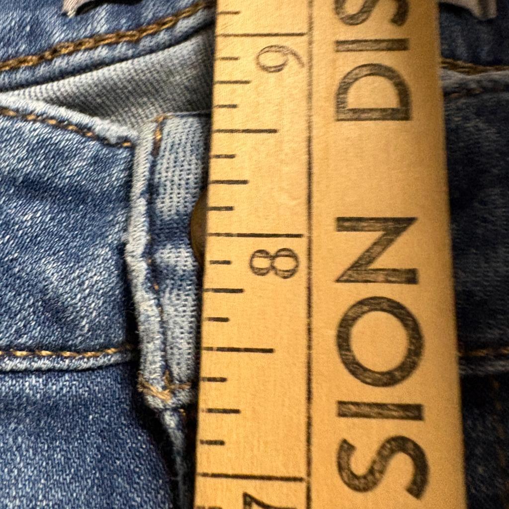 Joe's Jeans Womens 28 Blue Distressed Step Hem Skinny Denim Stretch Pants