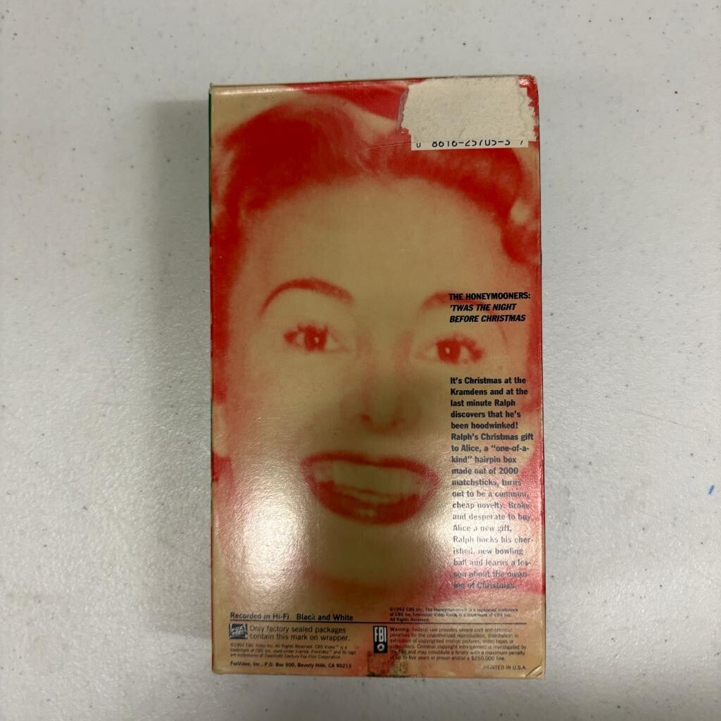 The Honeymooners Christmas VHS CBS Video Twas The Night Before Christmas