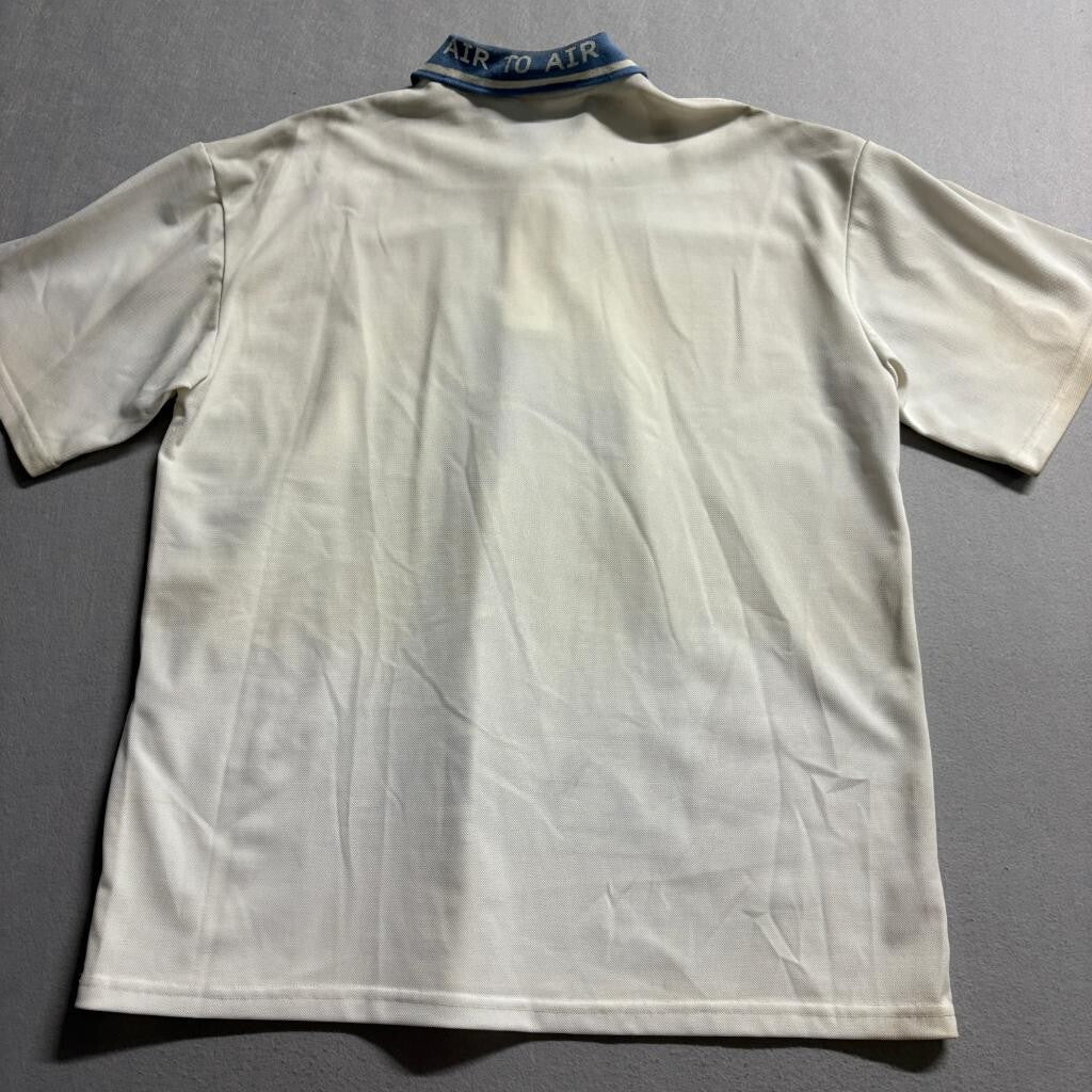 Vintage Jump to Air Basketball Polo Shirt Shorts Set Mens XL White Blue USA Made