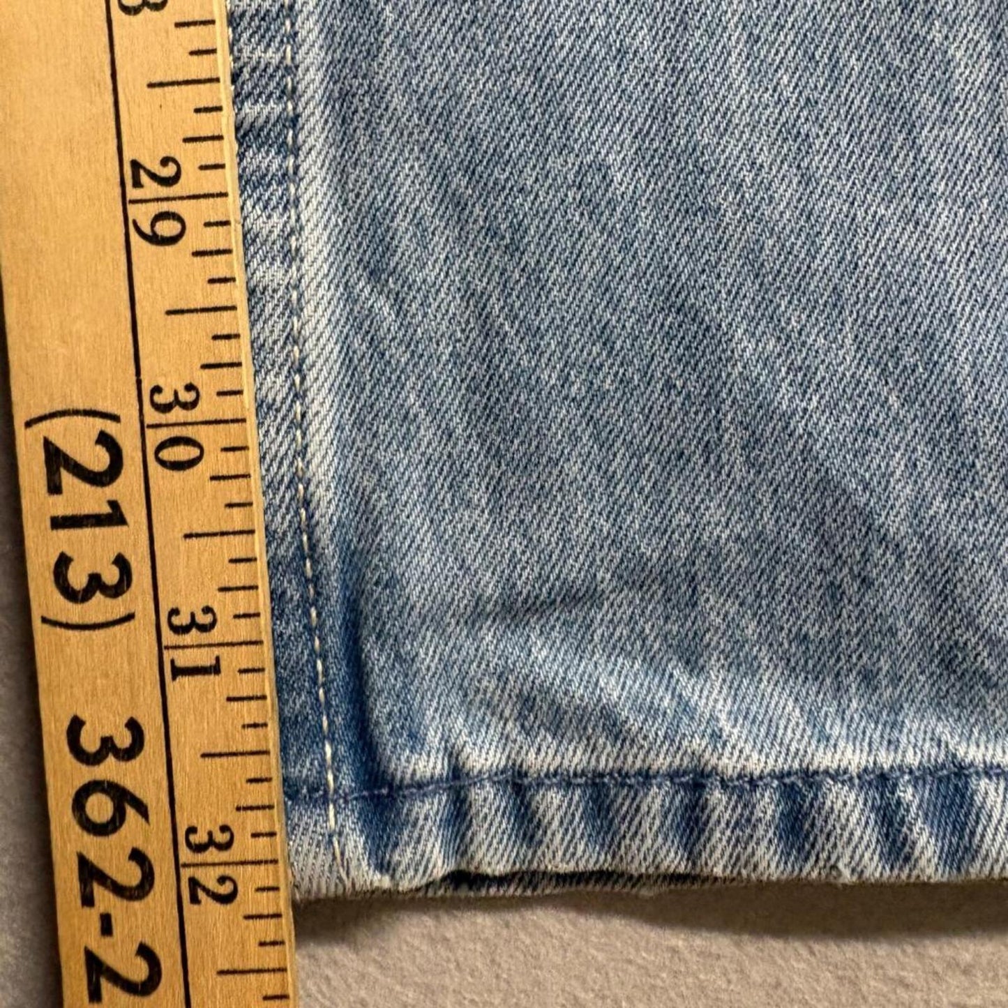 Hollister Low Rise Baggy Jeans Womens 10 W30 Long Blue Denim Bow Embroidered