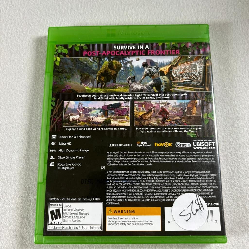Far Cry New Dawn Xbox One Game with Case and Insert