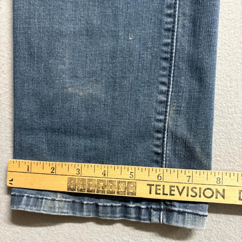 NYDJ Not Your Daughters Jeans Womens 8 Blue Denim Straight Leg Stretch Pants