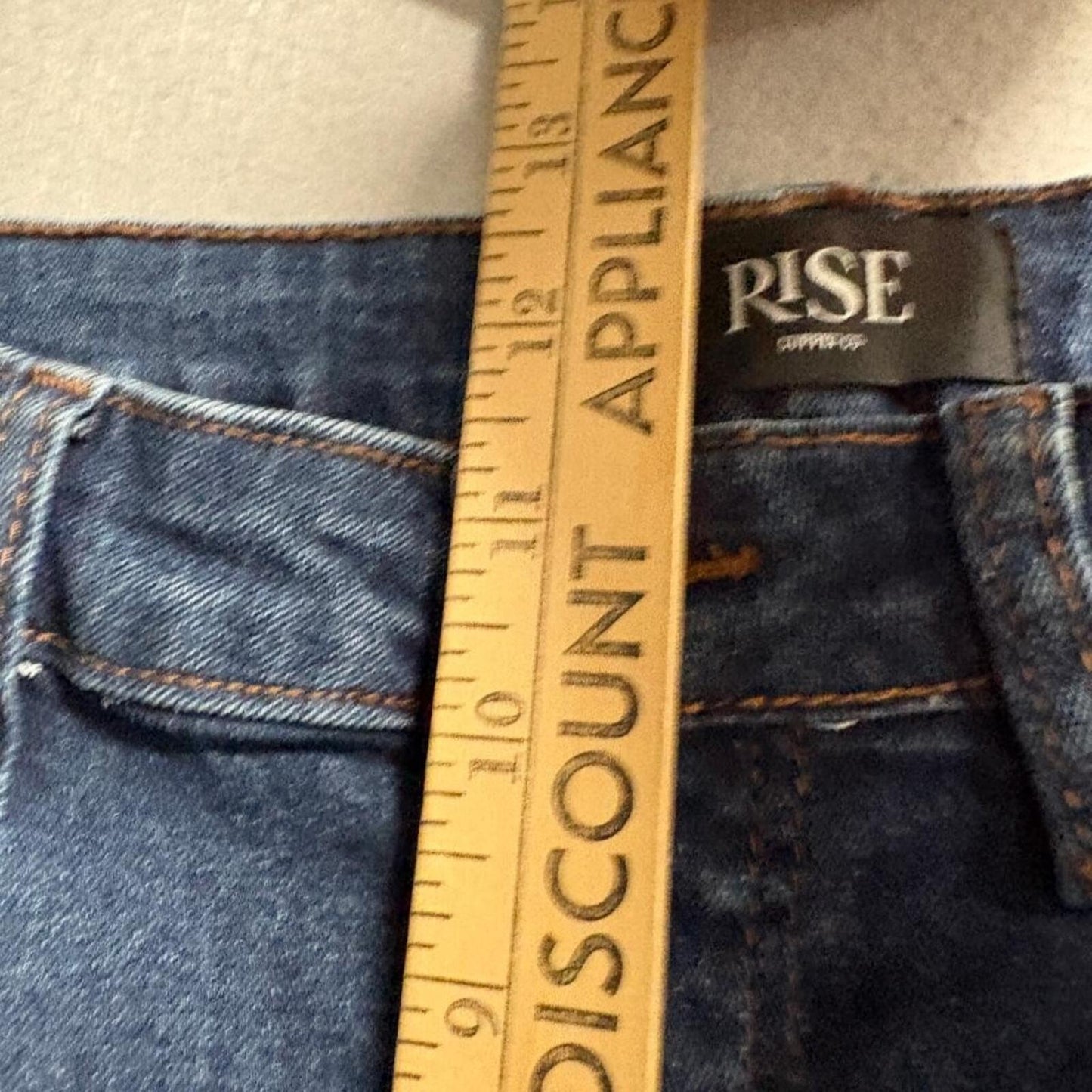 Rise Jeans Womens Size 11 Blue High Rise Skinny Stretch Denim Deep Dark Wash