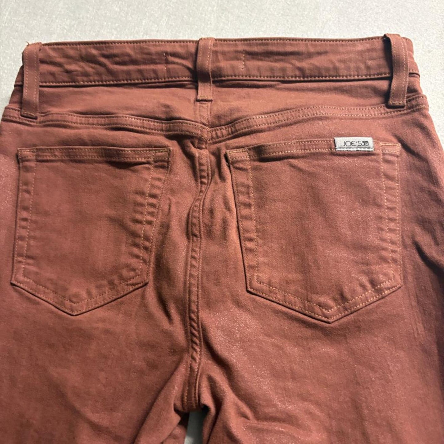 Joe's Jeans Saddleback Skinny Jeans Womens 28 Brown Cotton Blend Stretch