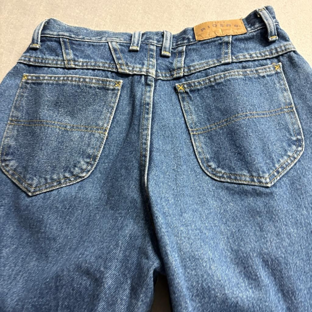 Vintage Riders by Lee Jeans Womens 10L High Rise Tapered Mom Blue Denim USA Made