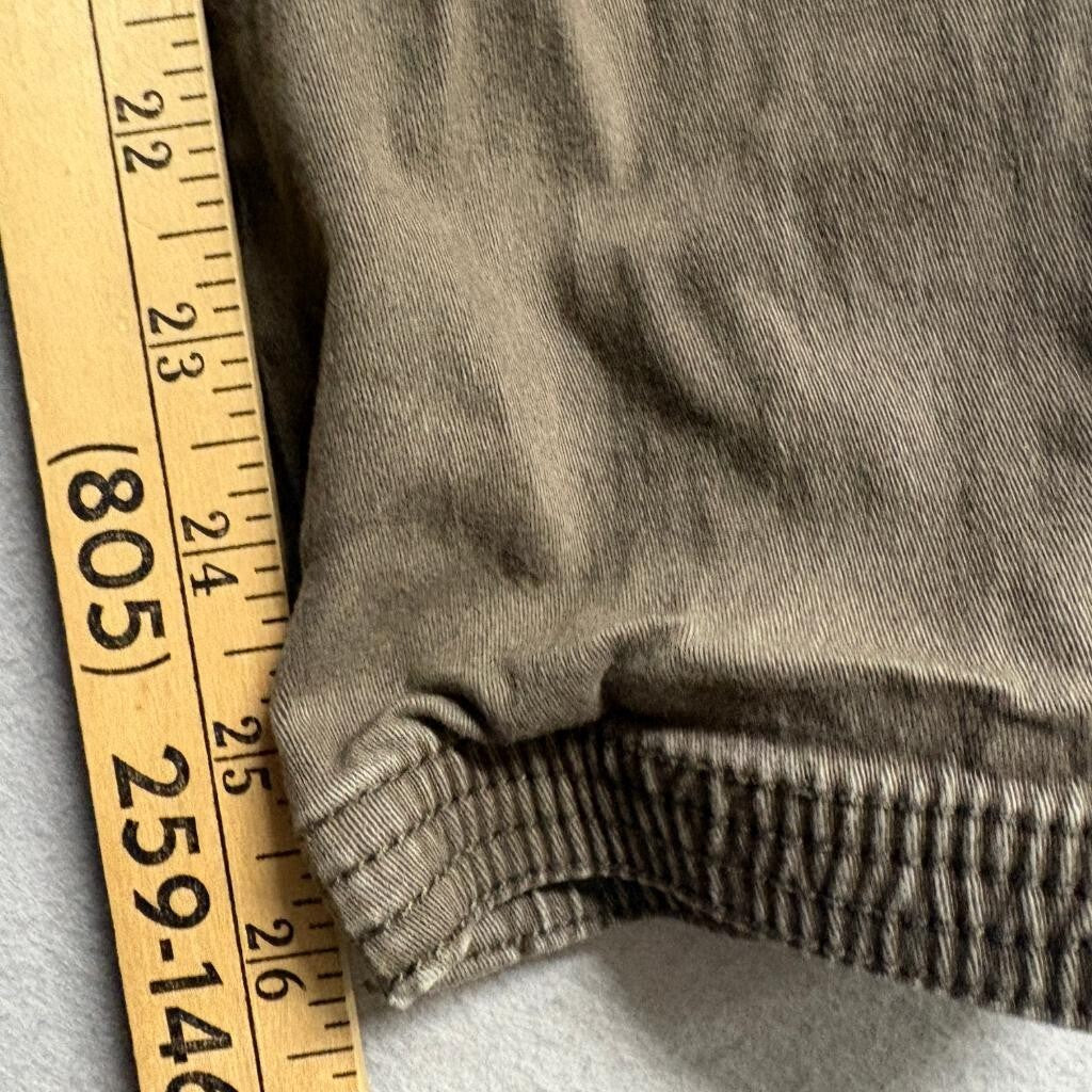 RSQ Cargo Jogger Pants Mens XL Brown Cotton Blend Stretch Elastic Waist Cuffed