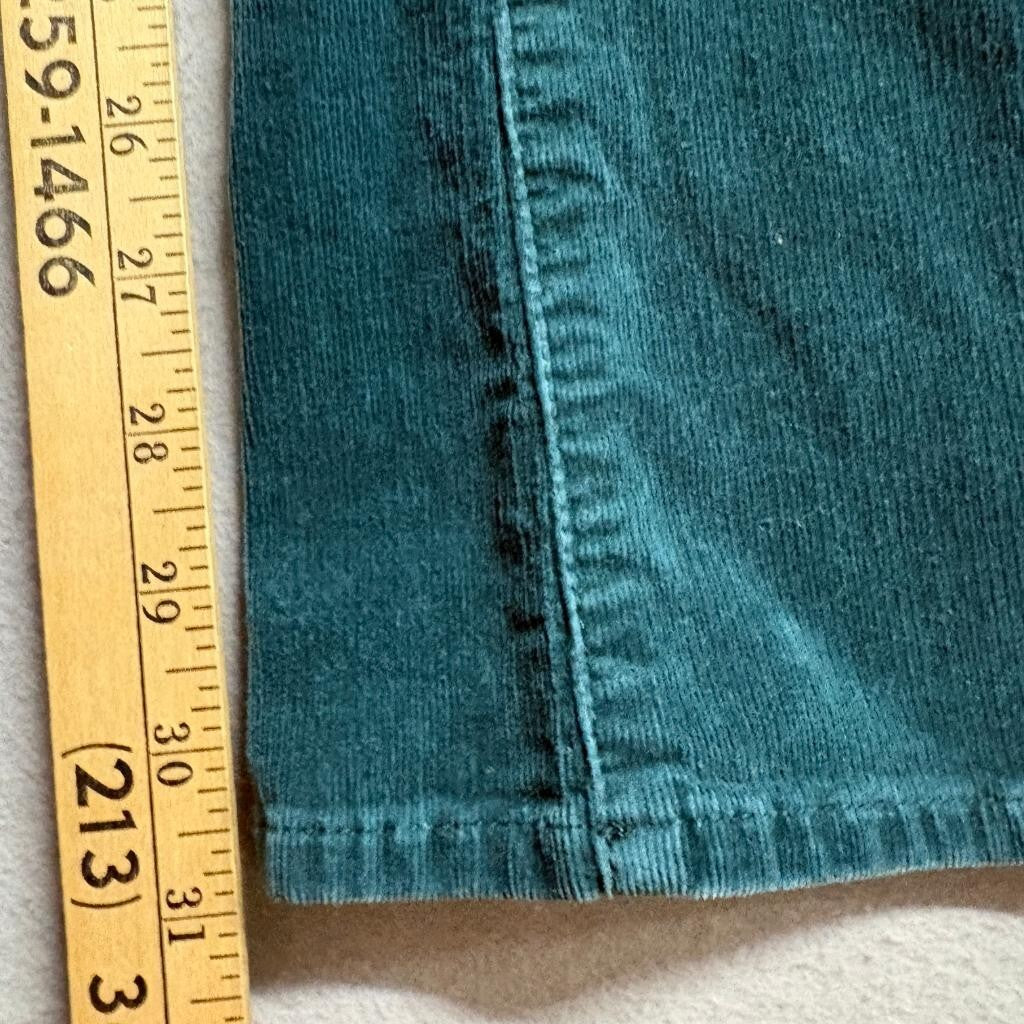 Kut from the Kloth Corduroy Pants Womens Size 6 Green Bootcut Stretch Cord