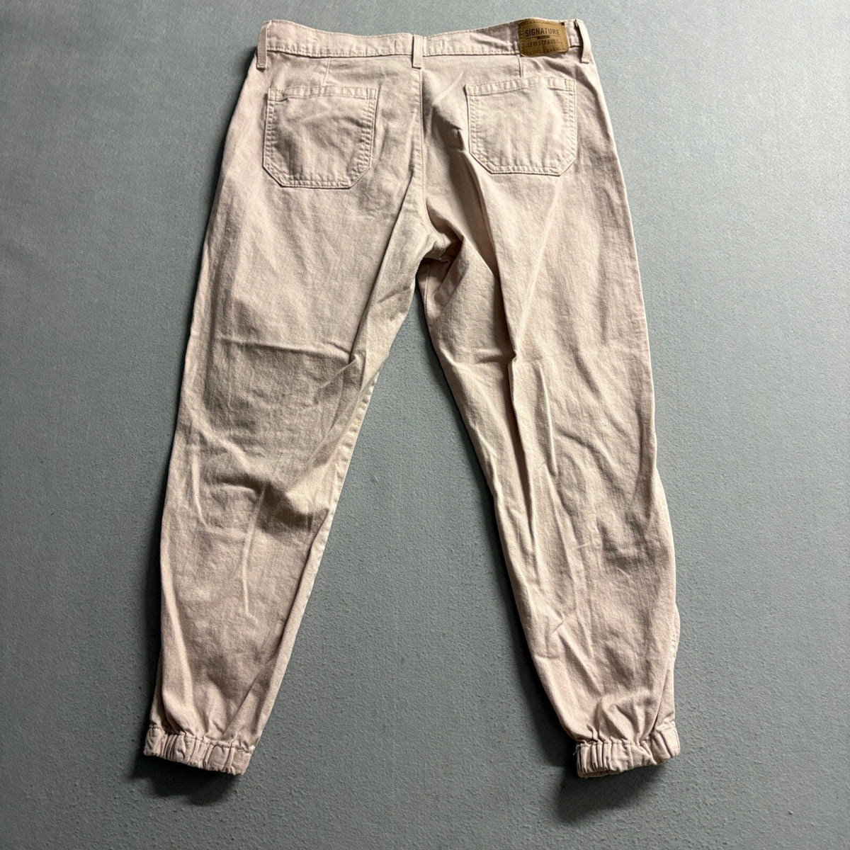Signature by Levi Strauss Women 10 W30 Everyday Jogger Pants Pink Cotton Utility