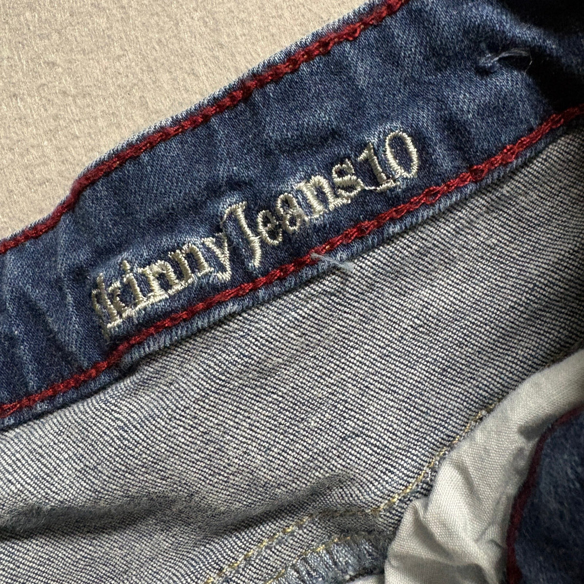 Resfeber New York Collection Womens Distressed Skinny Jeans Size 10 Blue Stretch - Photo 4