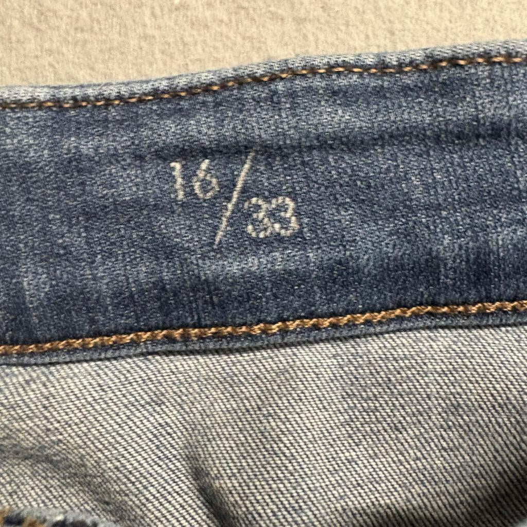 Liverpool Los Angeles Abby Slim Ankle Jeans Womens Size 16 Blue Denim Stretch