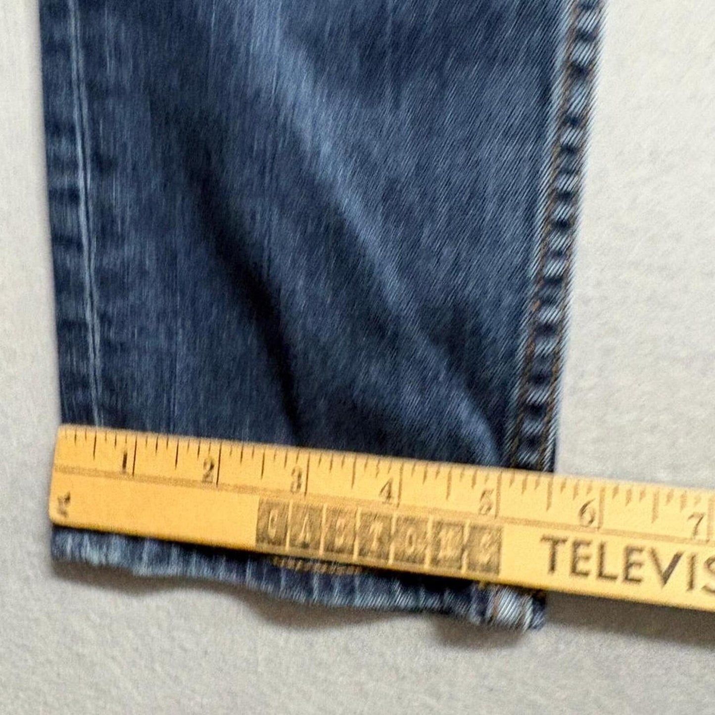 American Bazi Skinny Jeans Womens Size 9 Blue Denim Stretch Roll Up 29x28 USA