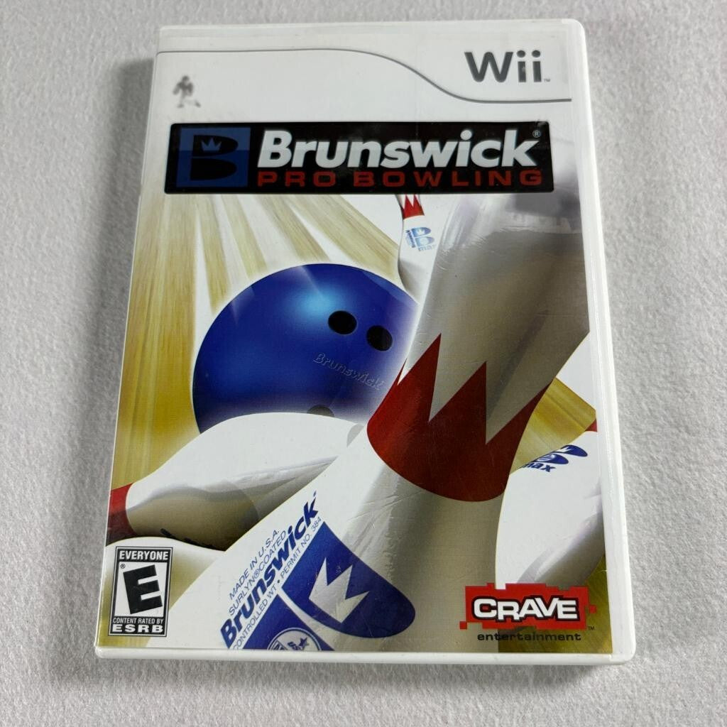 Brunswick Pro Bowling Nintendo Wii Complete CIB with Manual Tested