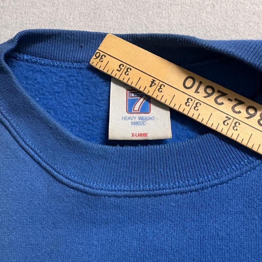 Vintage Los Angeles Clippers Logo 7 Sweatshirt Mens XL Blue NBA Crewneck USA