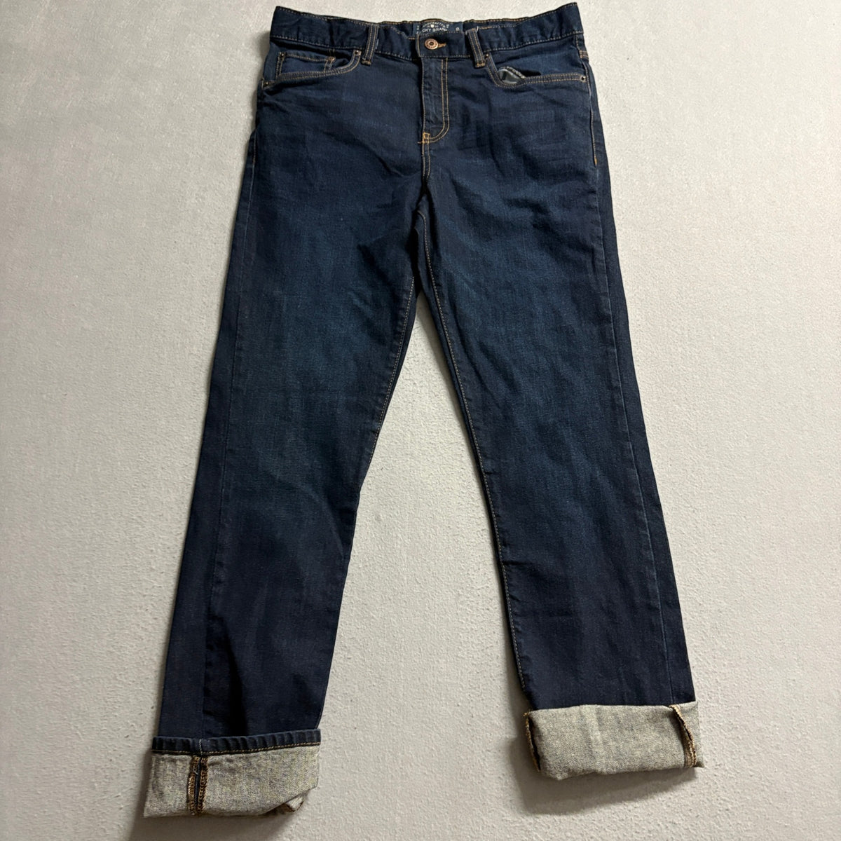 Lucky Brand Jeans Mens Size 20 Dark Wash Stretch Denim Straight Leg Blue