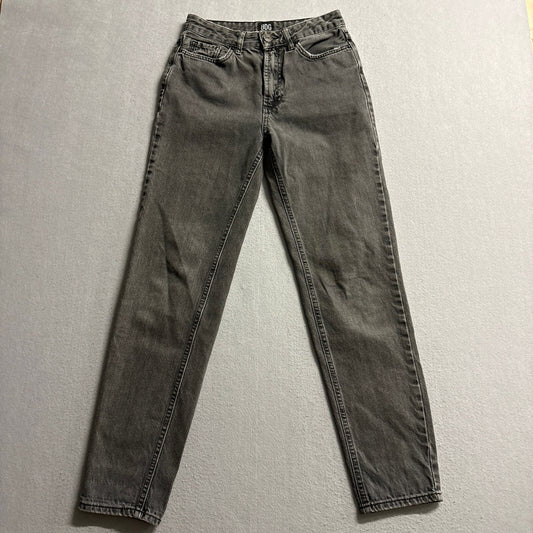 BDG Urban Outfitters Mom Jeans Womens W25 High Rise Tapered Charcoal Black Denim