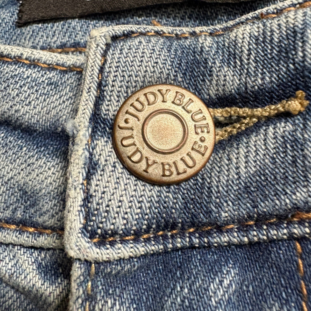 Judy Blue 90s Straight Leg Jeans Womens Size 1/25 Distressed Raw Hem Light Wash