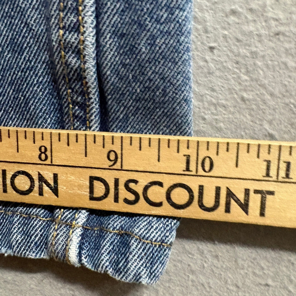 Big Mac Workwear Mens Blue Jeans 38x30 Distressed Denim Straight Leg Pants