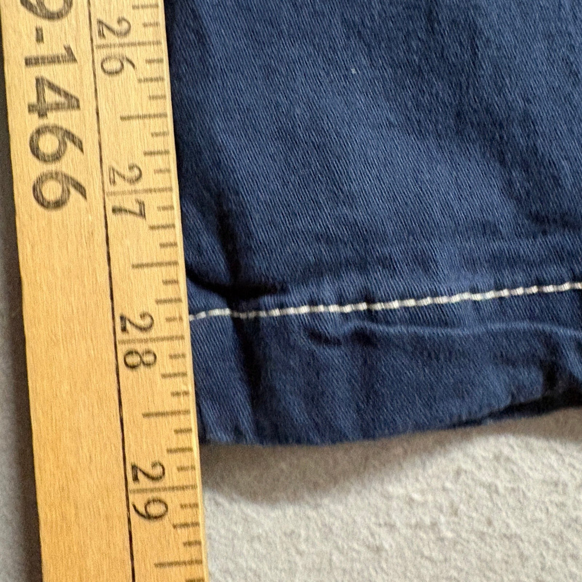 Hot Kiss Cargo Pants Womens 5 Navy Blue Mid Rise Wide Leg Contrast Stitch Y2K