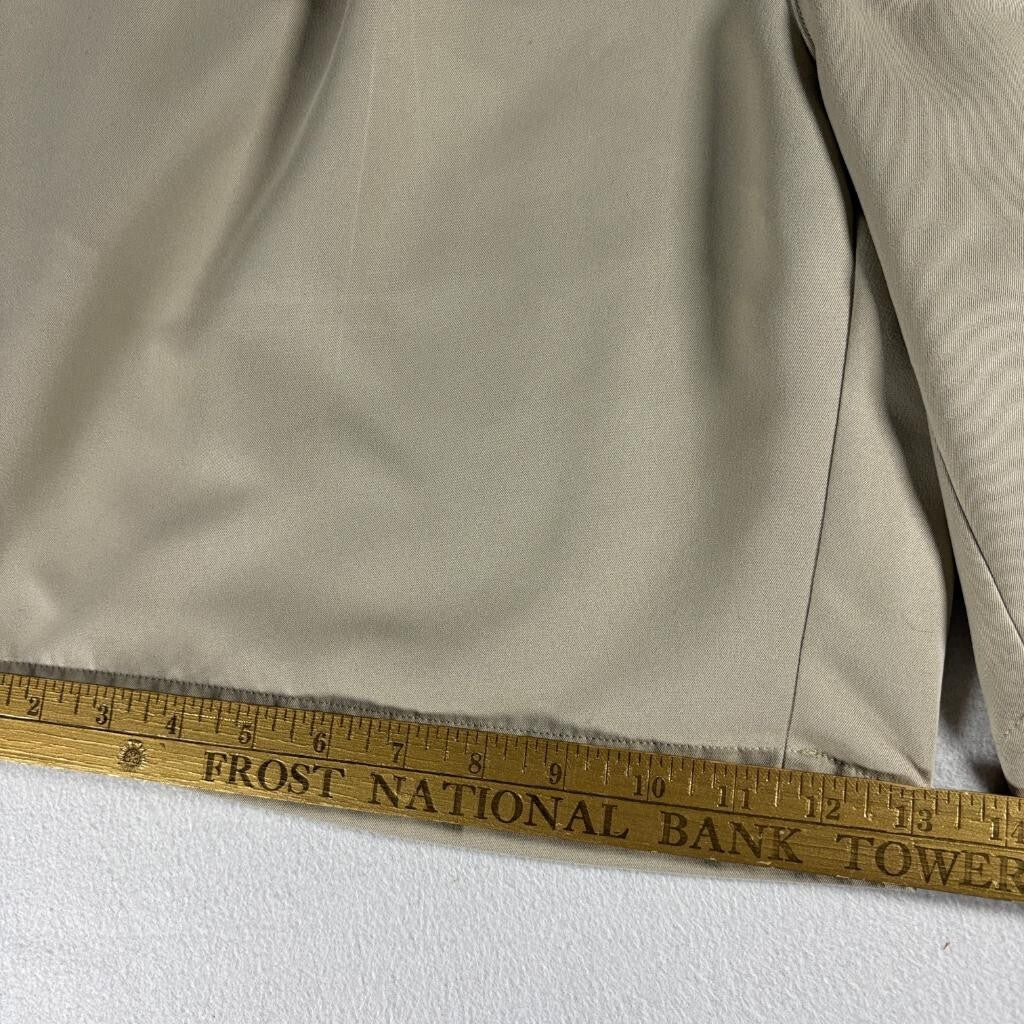Grand Slam Golf Shorts Mens 38 Beige Khaki Pleated Front Polyester Casual