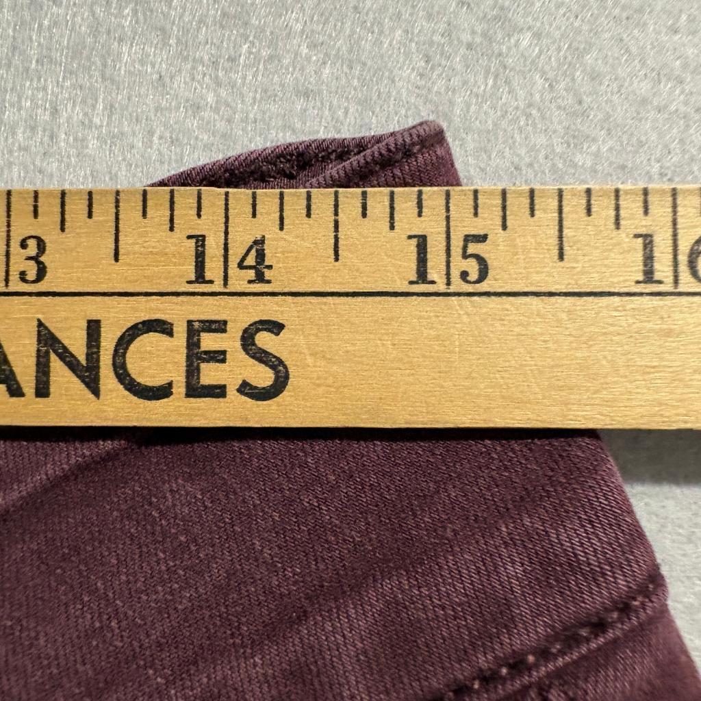 Lovesick Super Skinny Jeans Womens Size 11 Burgundy Maroon Stretch Denim