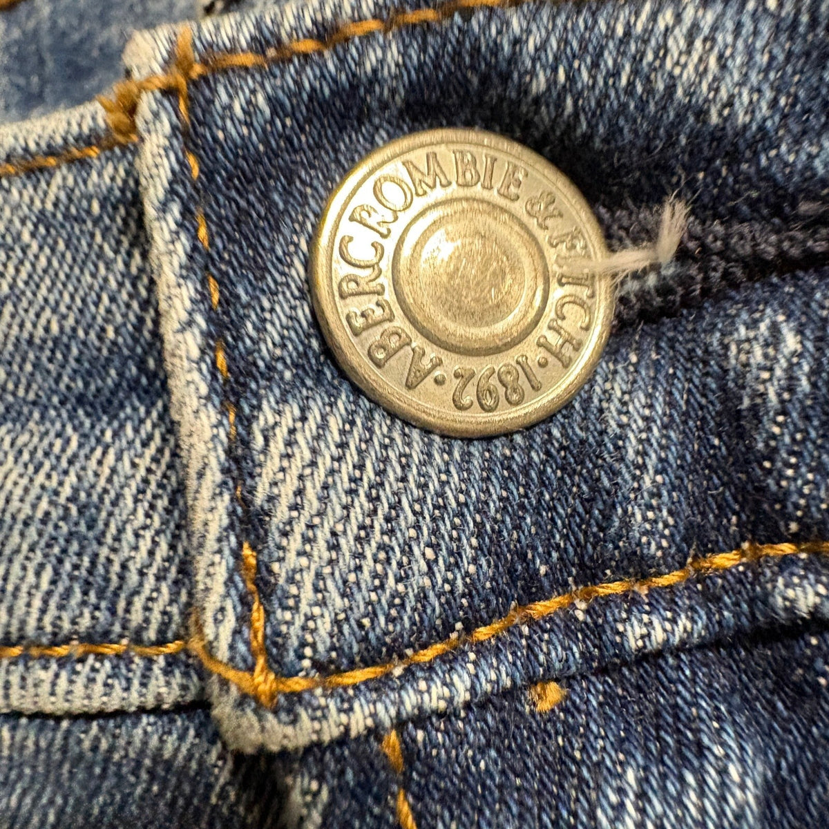 Abercrombie & Fitch Ultra High Rise Ankle Straight Jeans Womens 27 4R Blue Denim