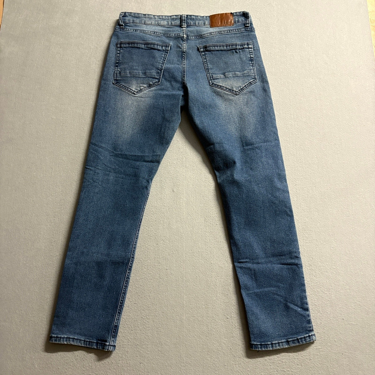 Hudson and Barrow Slim Stretch Jeans Mens 32x30 Blue Denim Medium Wash Pants