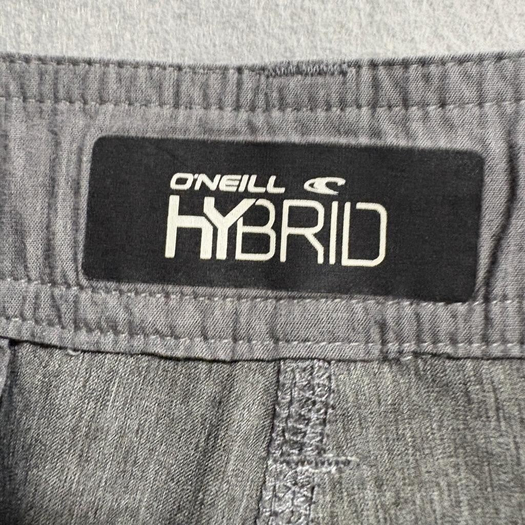 ONeill Hybrid Shorts Mens 32 Gray Boardshorts Walkshorts Stretch Swim Trunks