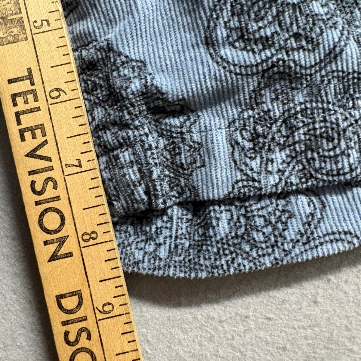 BDG Urban Outfitters Paisley Corduroy Drawstring Shorts Mens XL Blue Casual