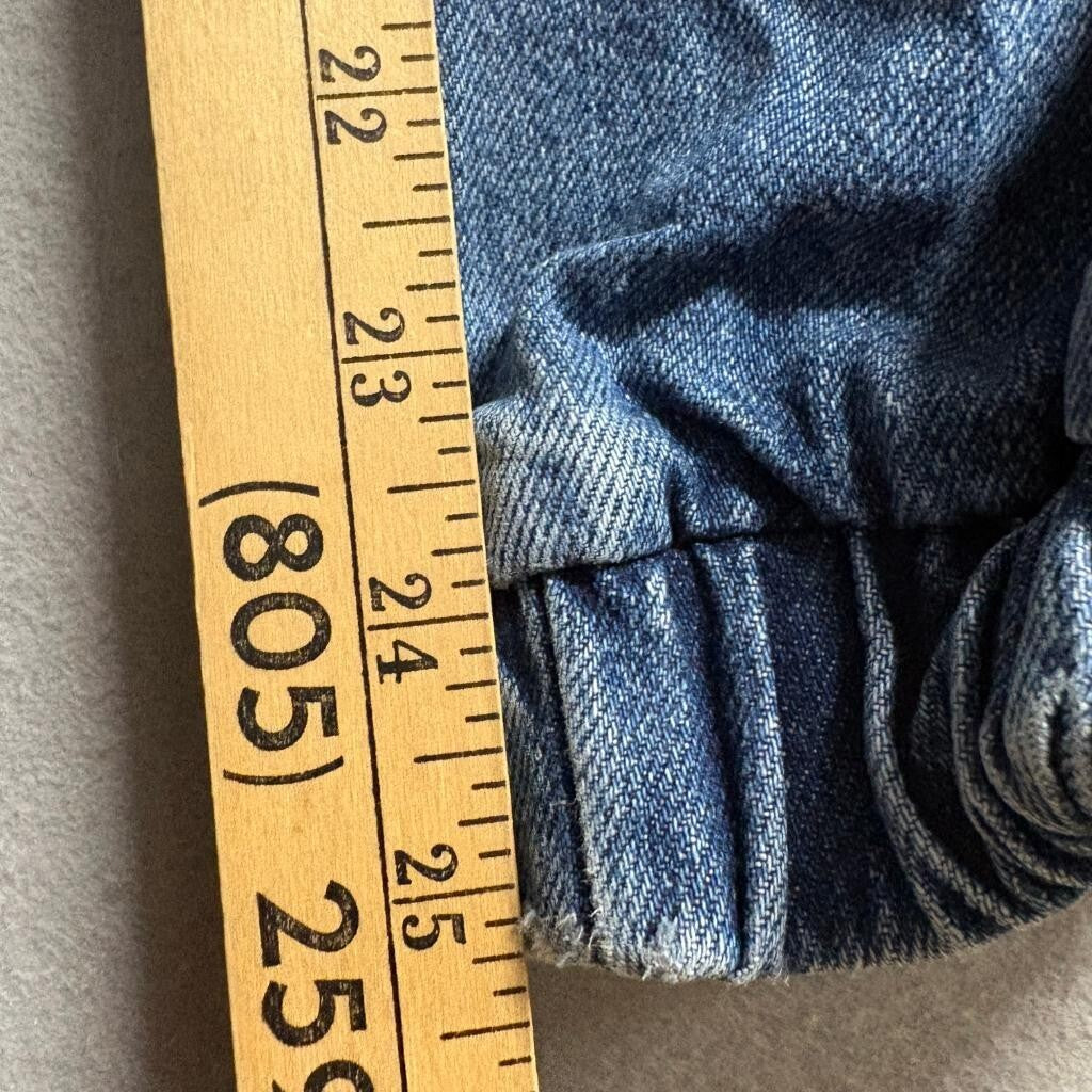 Forever 21 Premium Denim Cargo Jogger Pants Womens Size 27 Blue Utility Jeans
