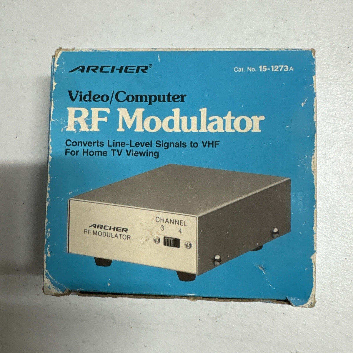 Archer Radio Shack RF Modulator 15-1273A Video Computer TV Signal Converter Box