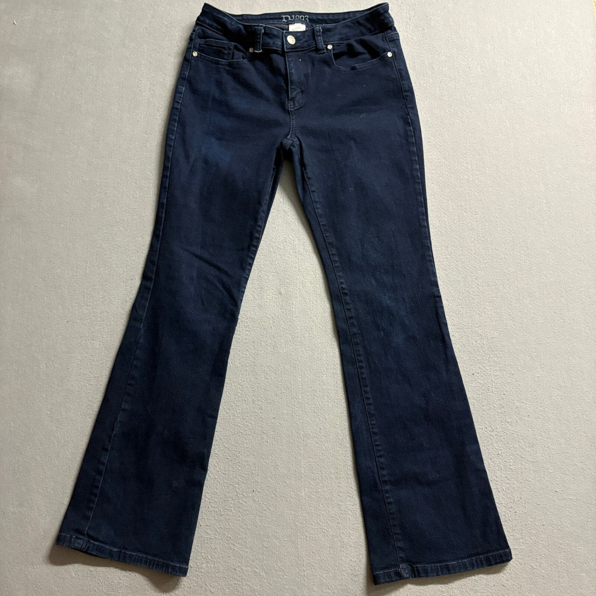 Roebuck and Co R1893 Bootcut Jeans Womens Size 8 Dark Wash Stretch Denim Blue
