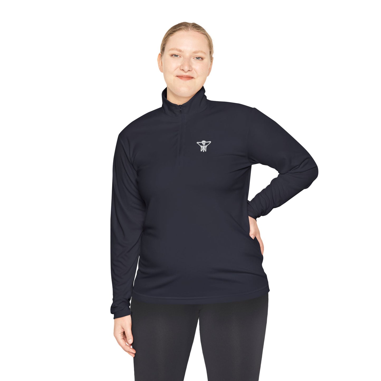 Kickback Skeleton Unisex Quarter-Zip Pullover