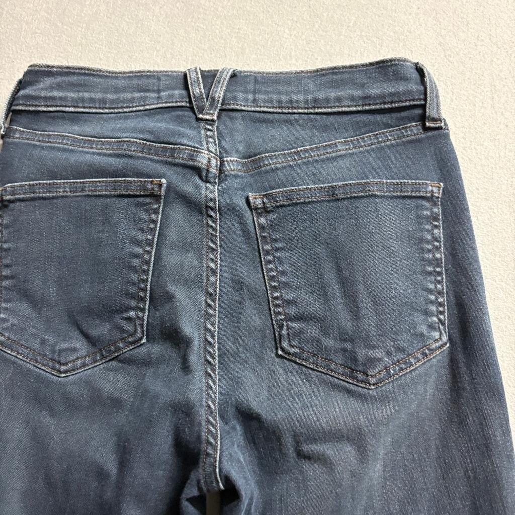 Veronica Beard Carly Kick Flare Jeans Womens 26 Blue High Rise Crop Denim
