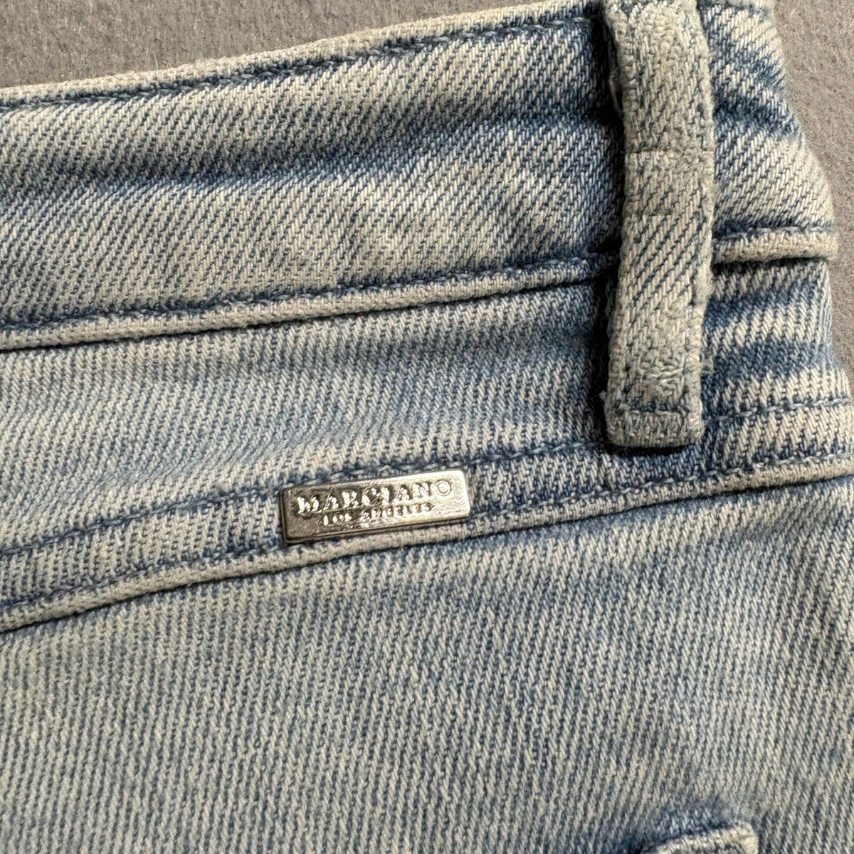 Marciano Los Angeles Stiletto No 97 Distressed Skinny Jeans Womens 26 Blue USA